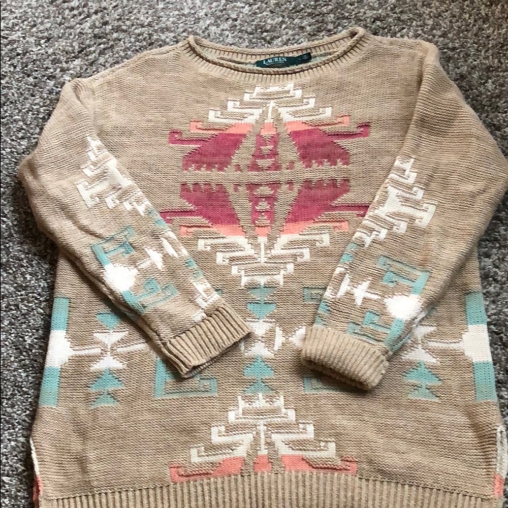 Eye Catching Lauren Sweater with Tribal Design